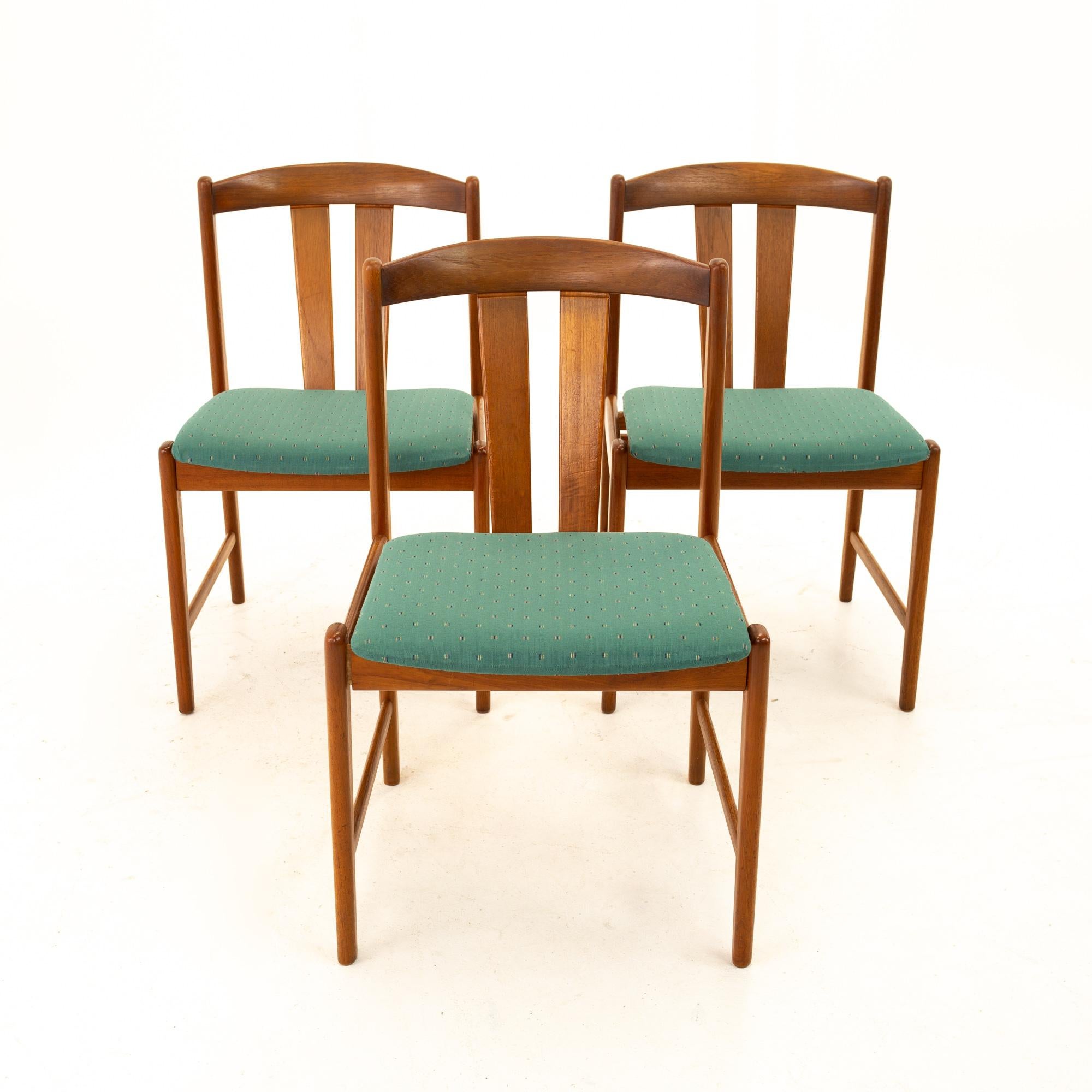 American Mid Century Teak Dining Chairs, Set of 4