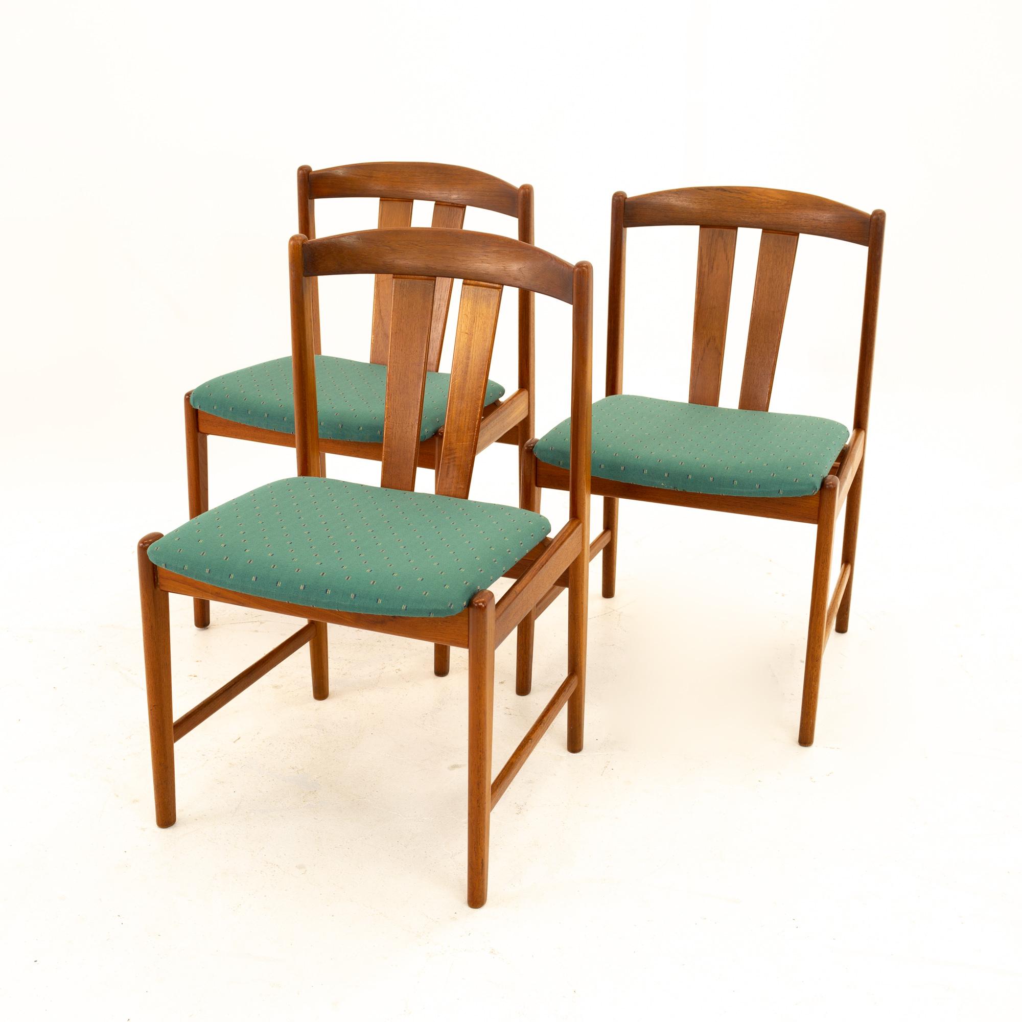 Late 20th Century Mid Century Teak Dining Chairs, Set of 4
