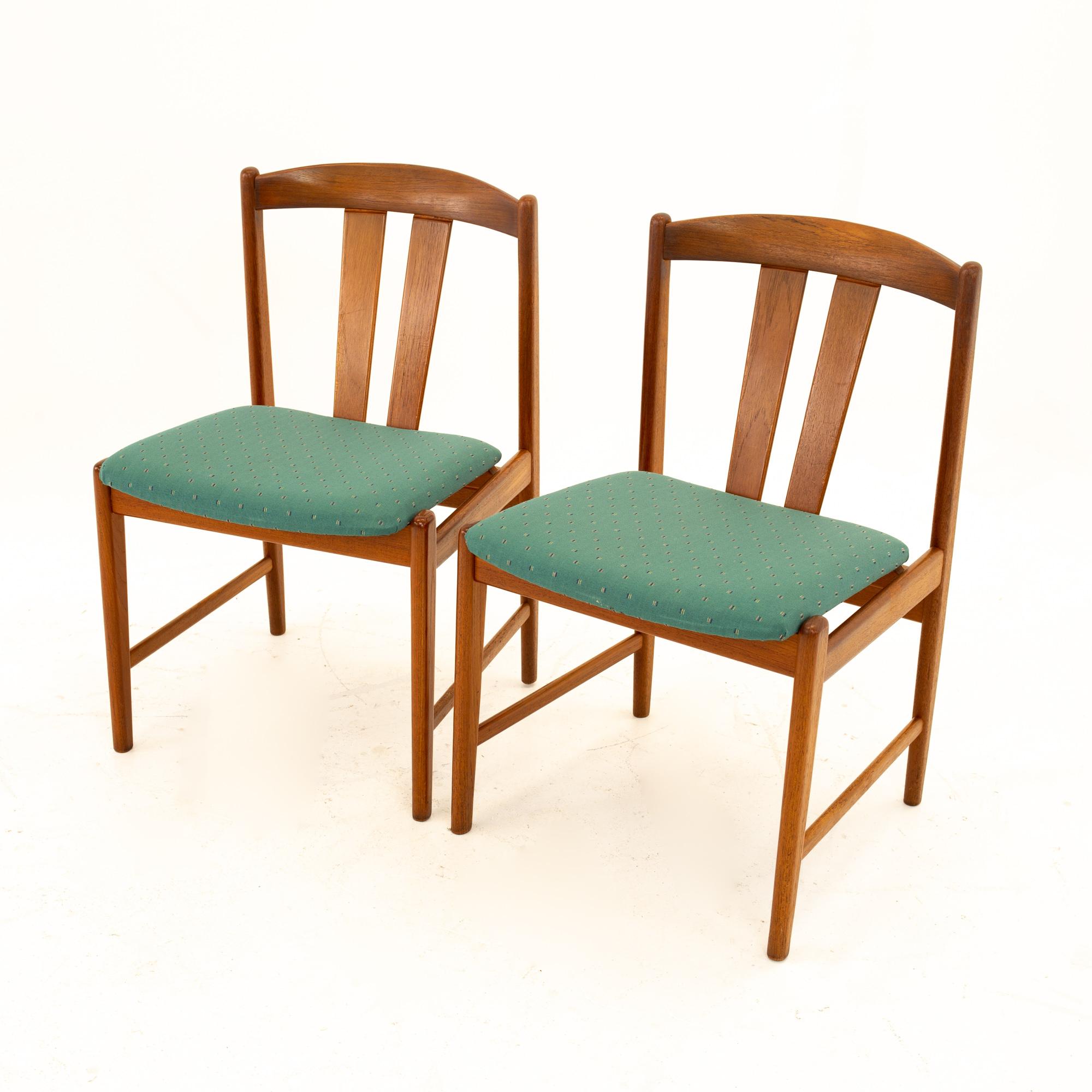 Mid Century Teak Dining Chairs, Set of 4 2