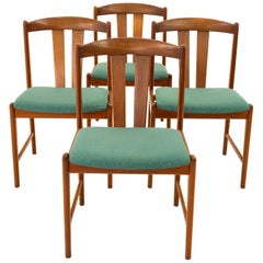 Mid Century Teak Dining Chairs, Set of 4
