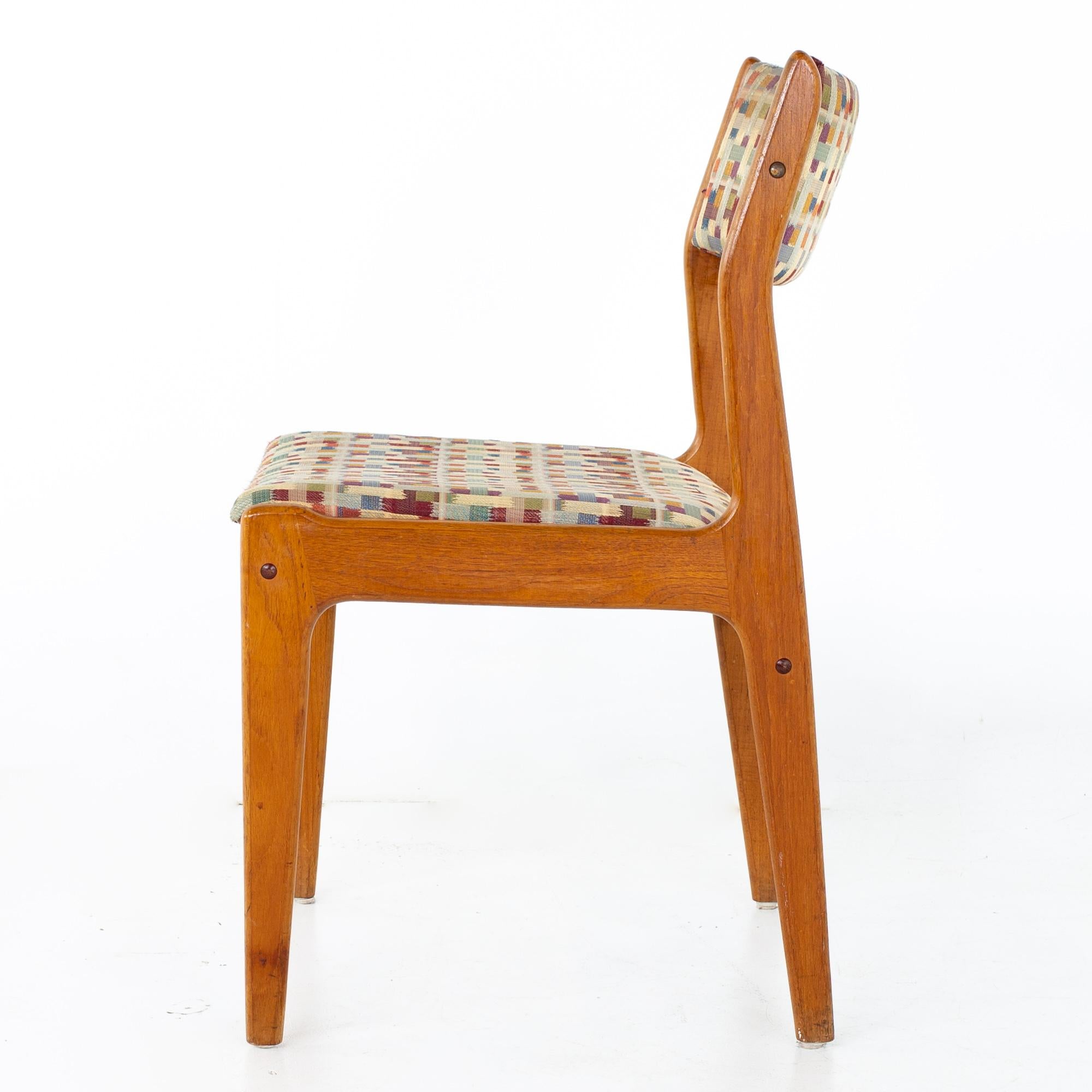 Mid Century Teak Dining Chairs, Set of 6 1