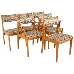 Mid Century Teak Dining Chairs, Set of 6