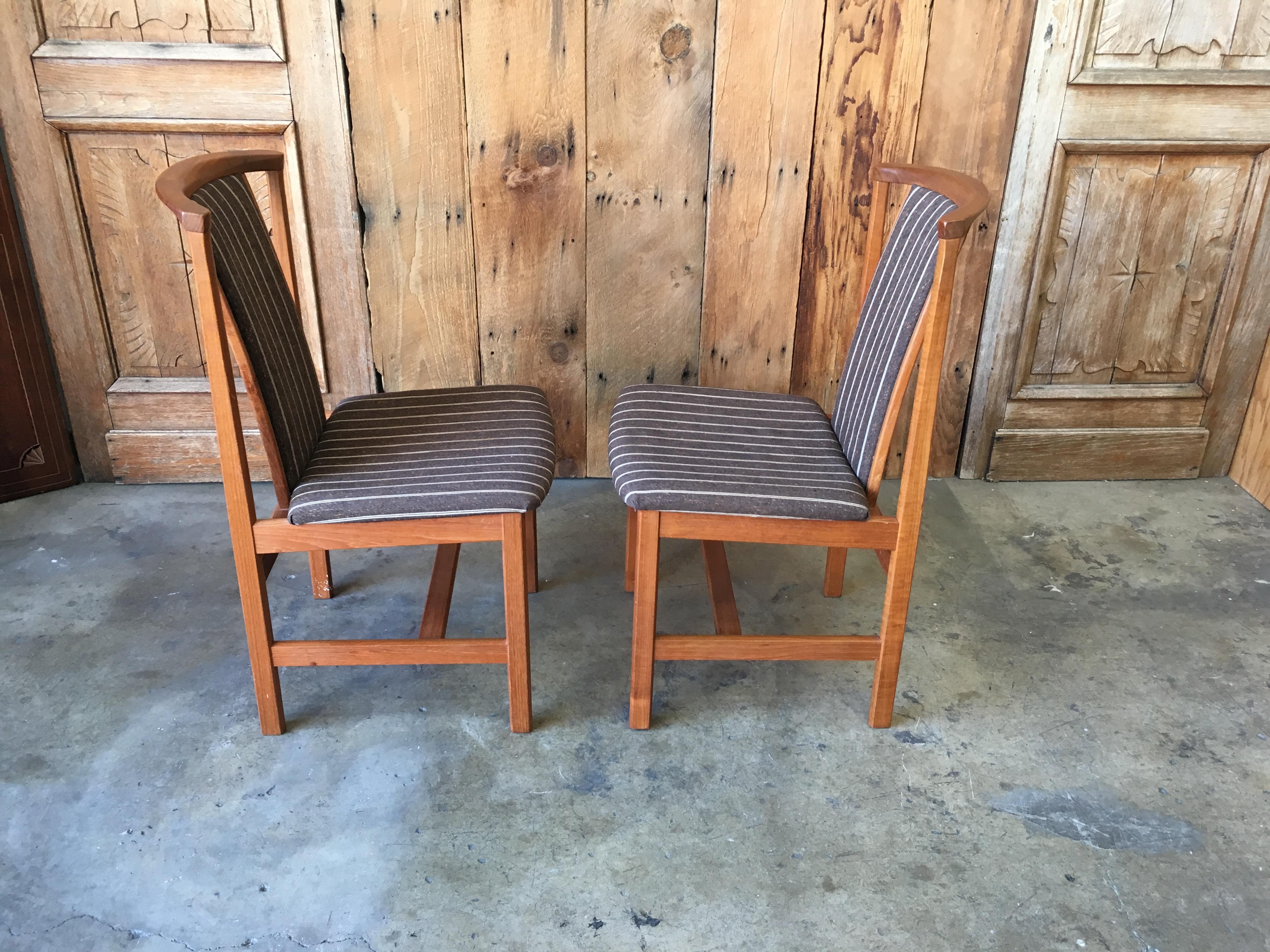 Mid Century Teak Dining Chairs Set of Eight 1