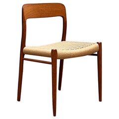 Mid-Century Teak Dining or Side Chair #75 by Niels O. Møller for J. L. Moller
