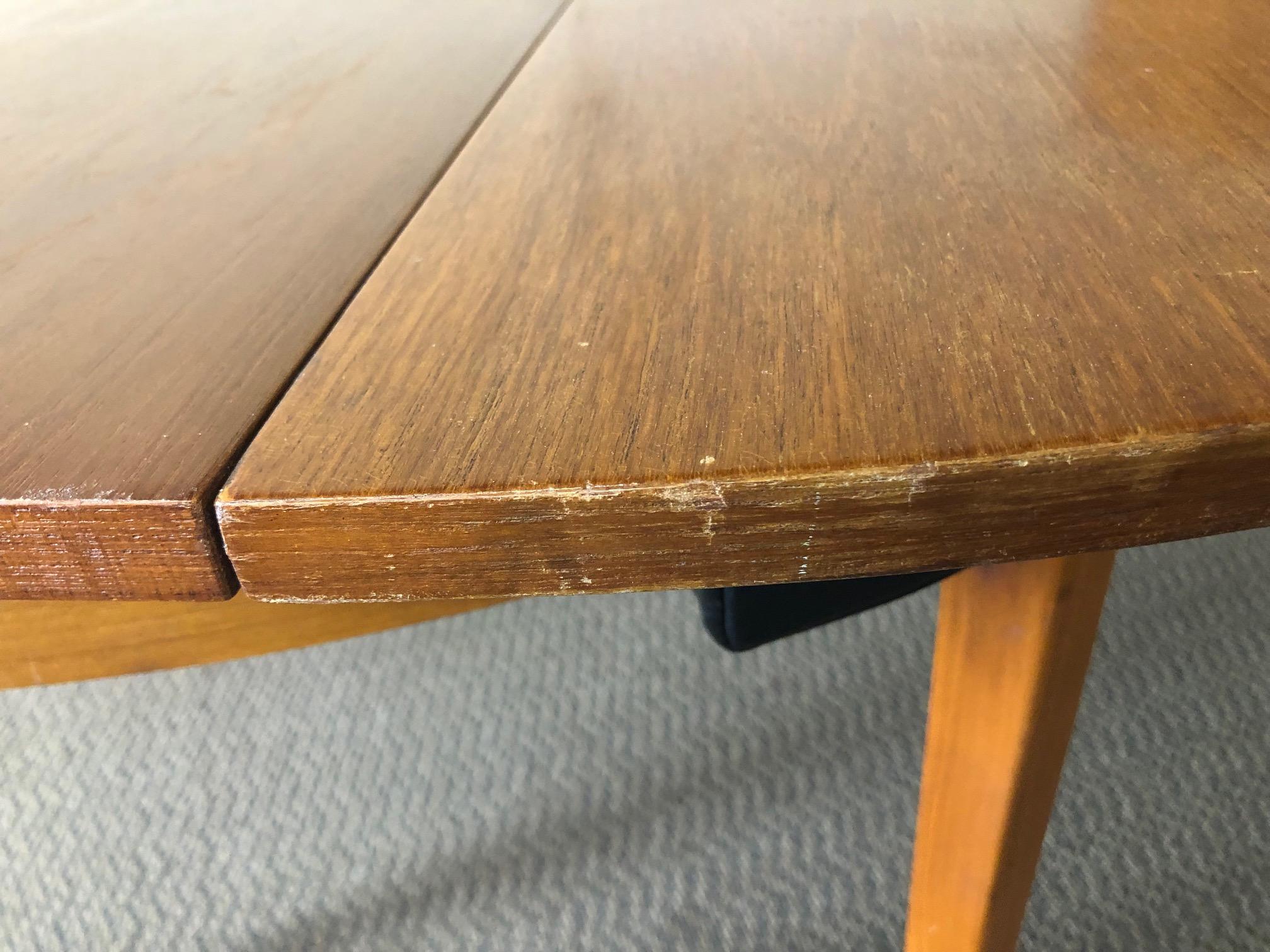Midcentury Teak Dining Set by McIntosh Extending Table 4 Chairs Roundette For Sale 3