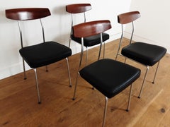 Midcentury Teak Dining Table and 4 Chairs by John and Sylvia Reid for Stag