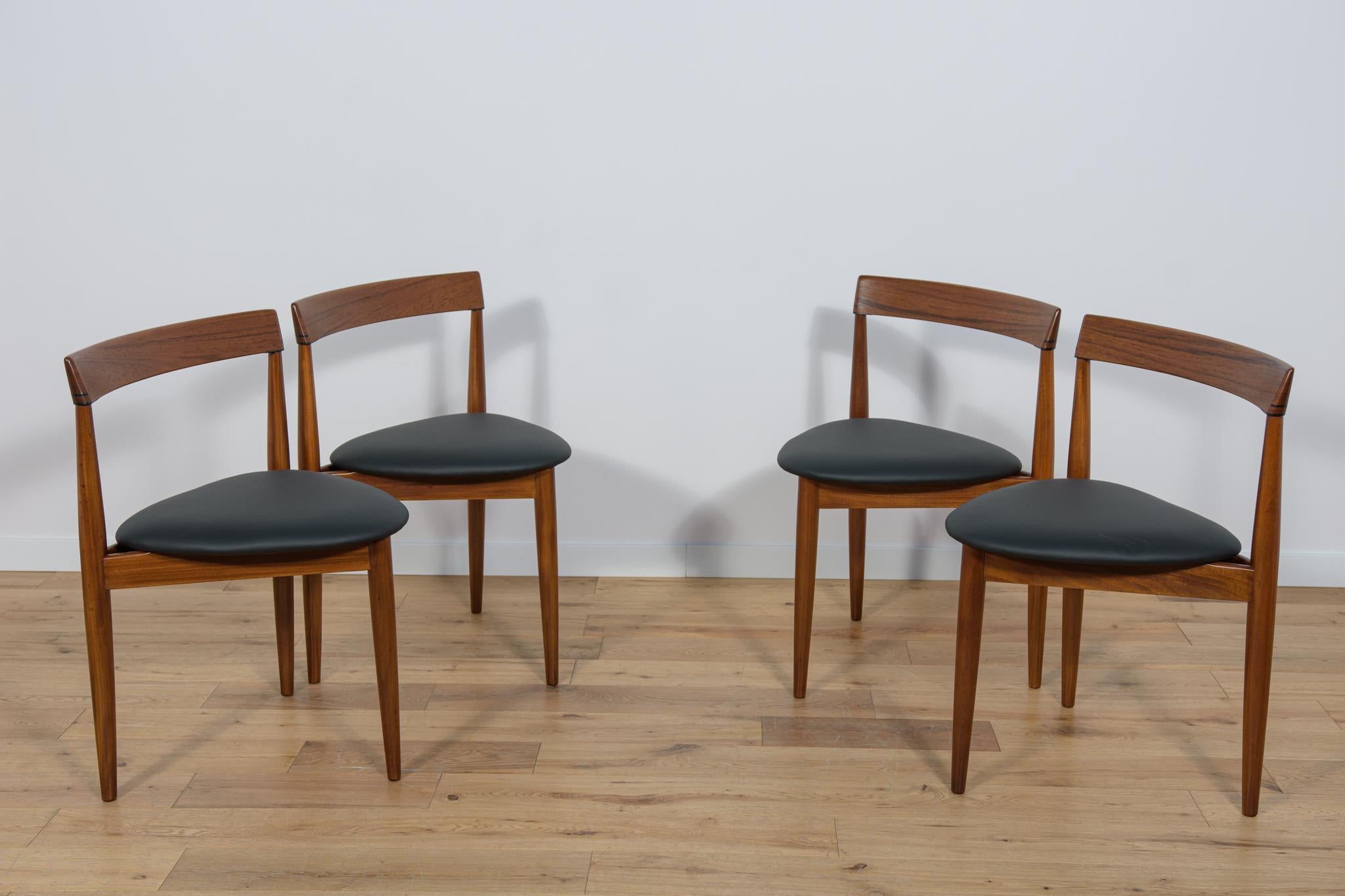 Mid-Century Teak Dining Table and Chairs Set by Hans Olsen for Frem Røjle, 1950s For Sale 5