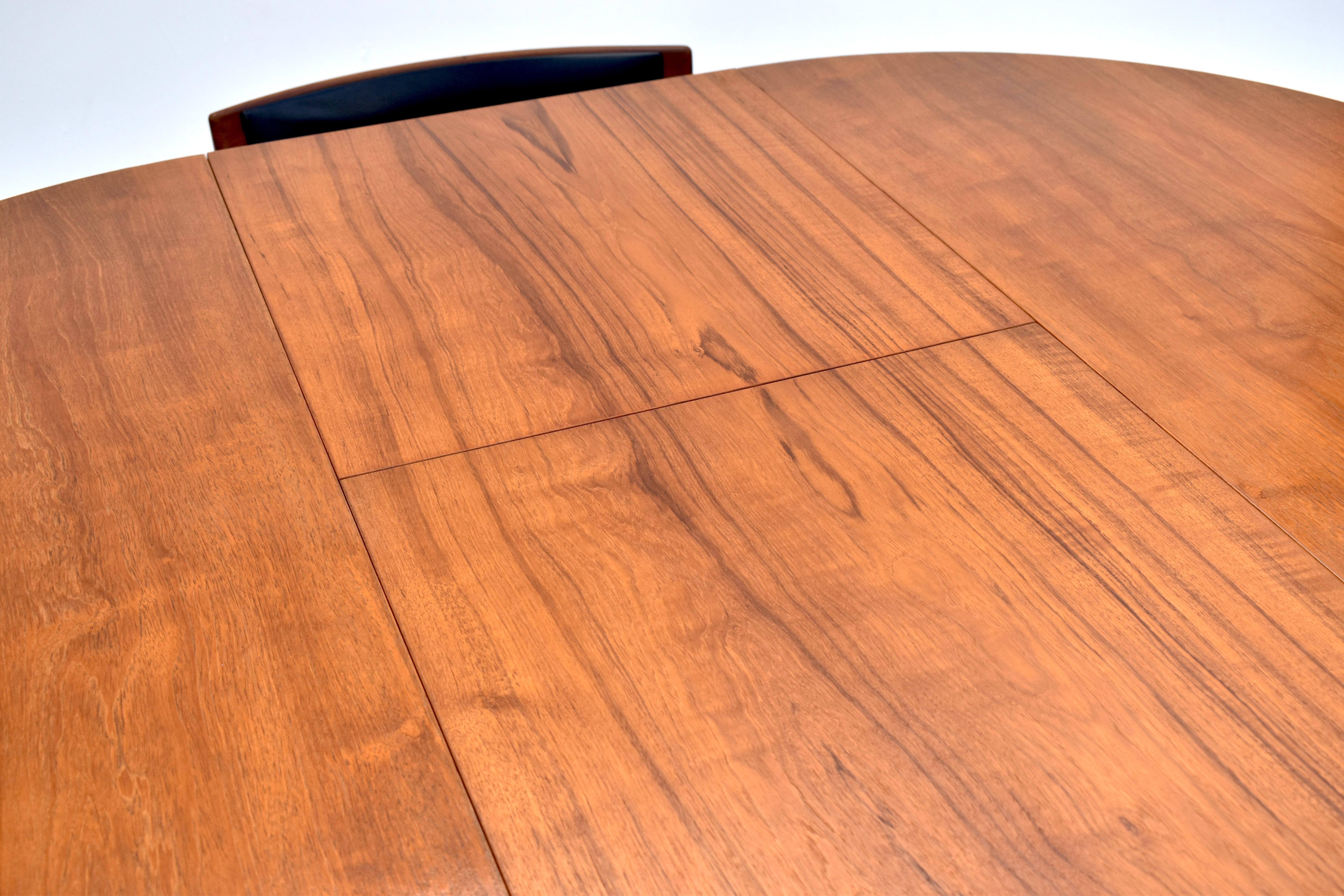 Mid Century Teak Dining Table and Chairs Set by Hans Olsen for Frem Røjle 4