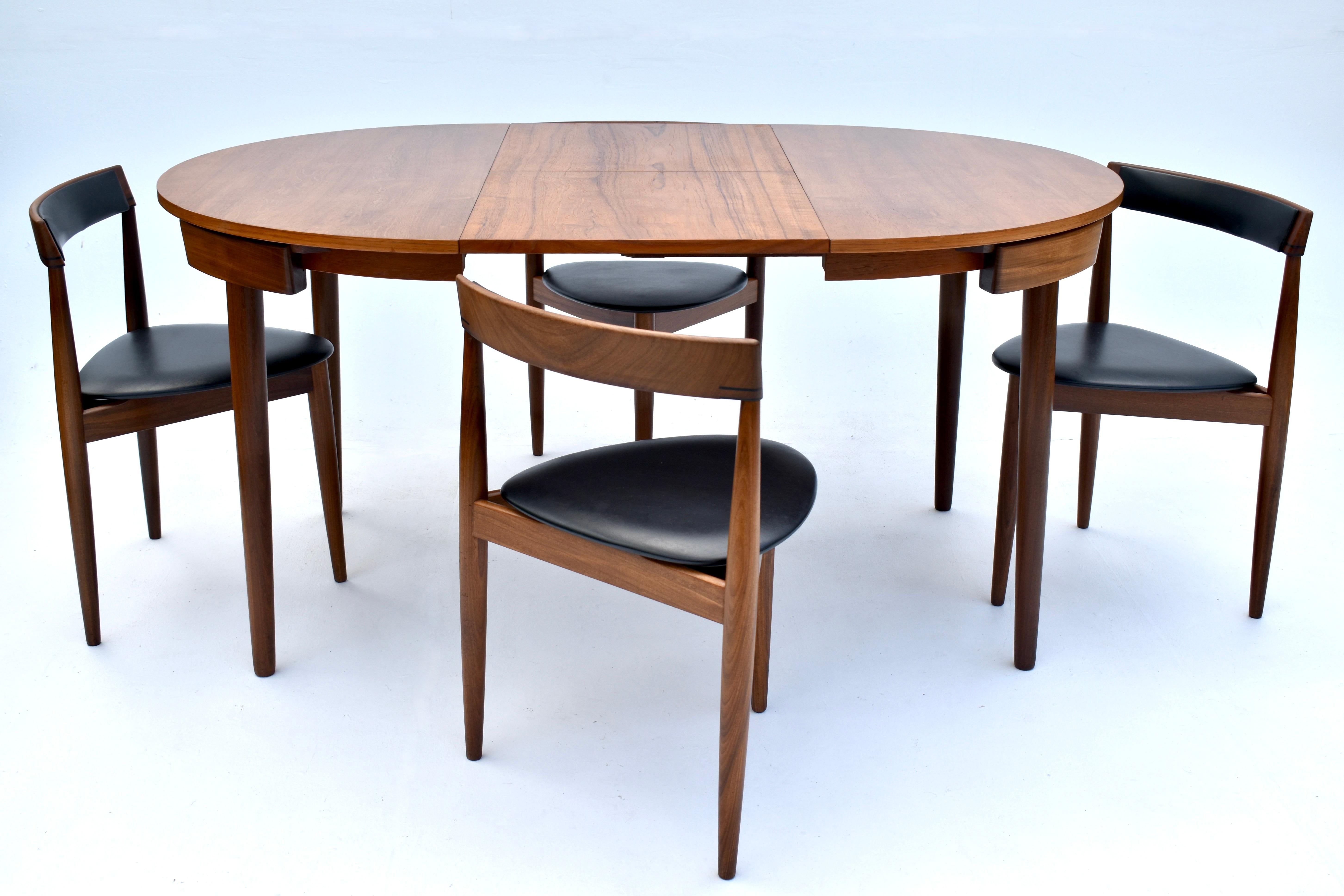Mid Century Teak Dining Table and Chairs Set by Hans Olsen for Frem Røjle 4