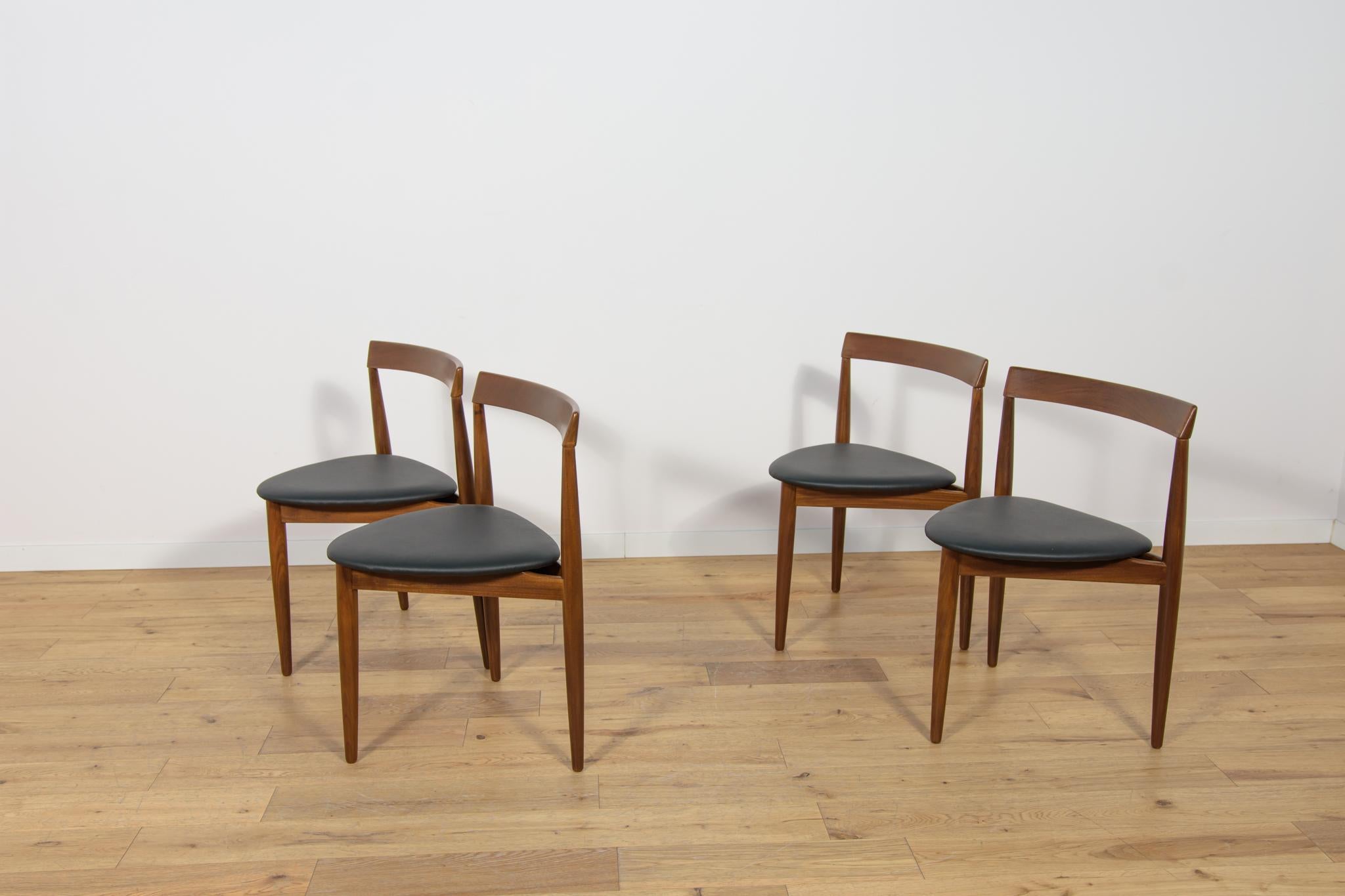 Mid-Century Teak Dining Table and Chairs Set by Hans Olsen for Frem Røjle. For Sale 8