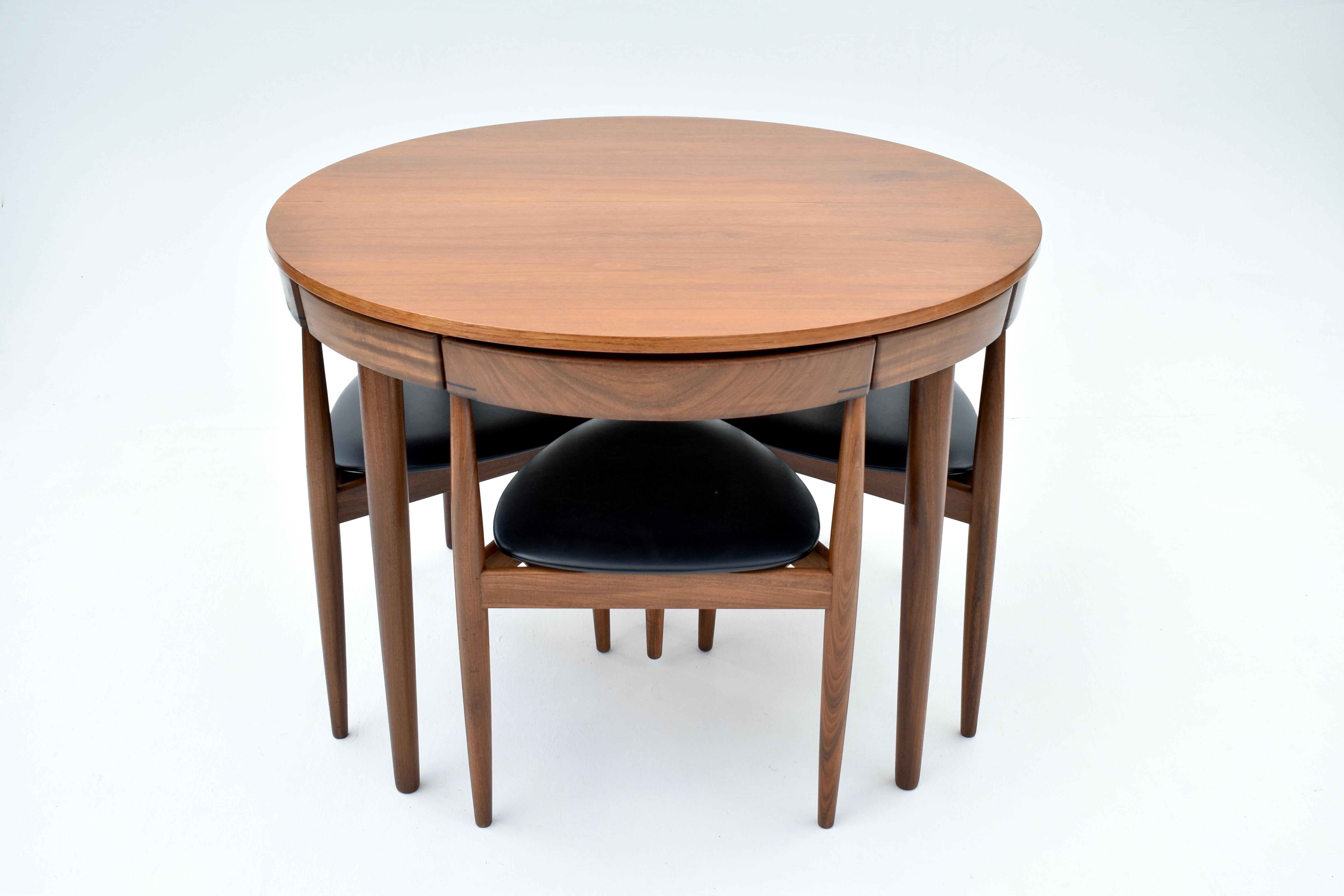 Danish Mid Century Teak Dining Table and Chairs Set by Hans Olsen for Frem Røjle