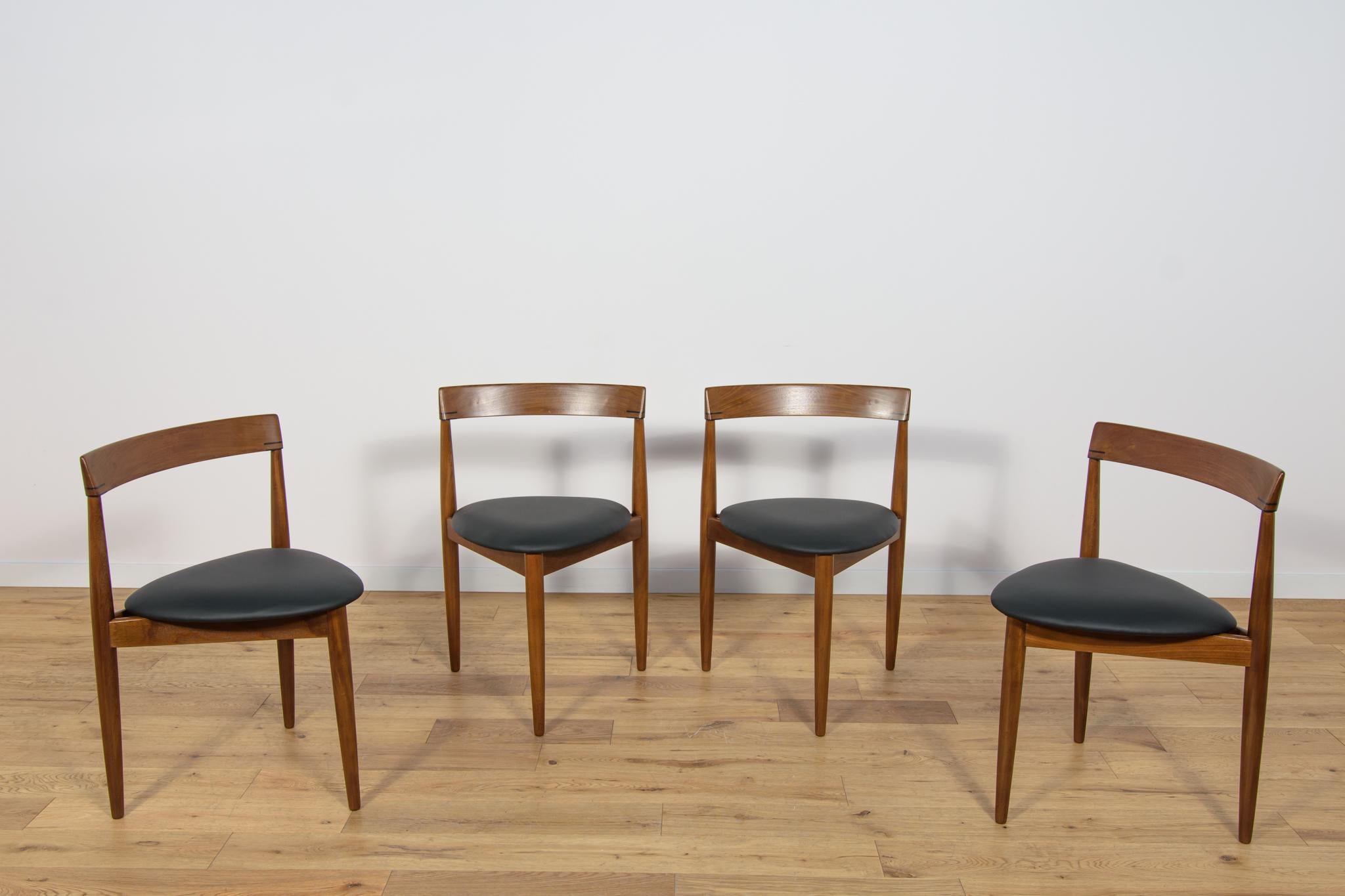  Mid-Century Teak Dining Table and Chairs Set by Hans Olsen for Frem Røjle. In Excellent Condition For Sale In GNIEZNO, 30