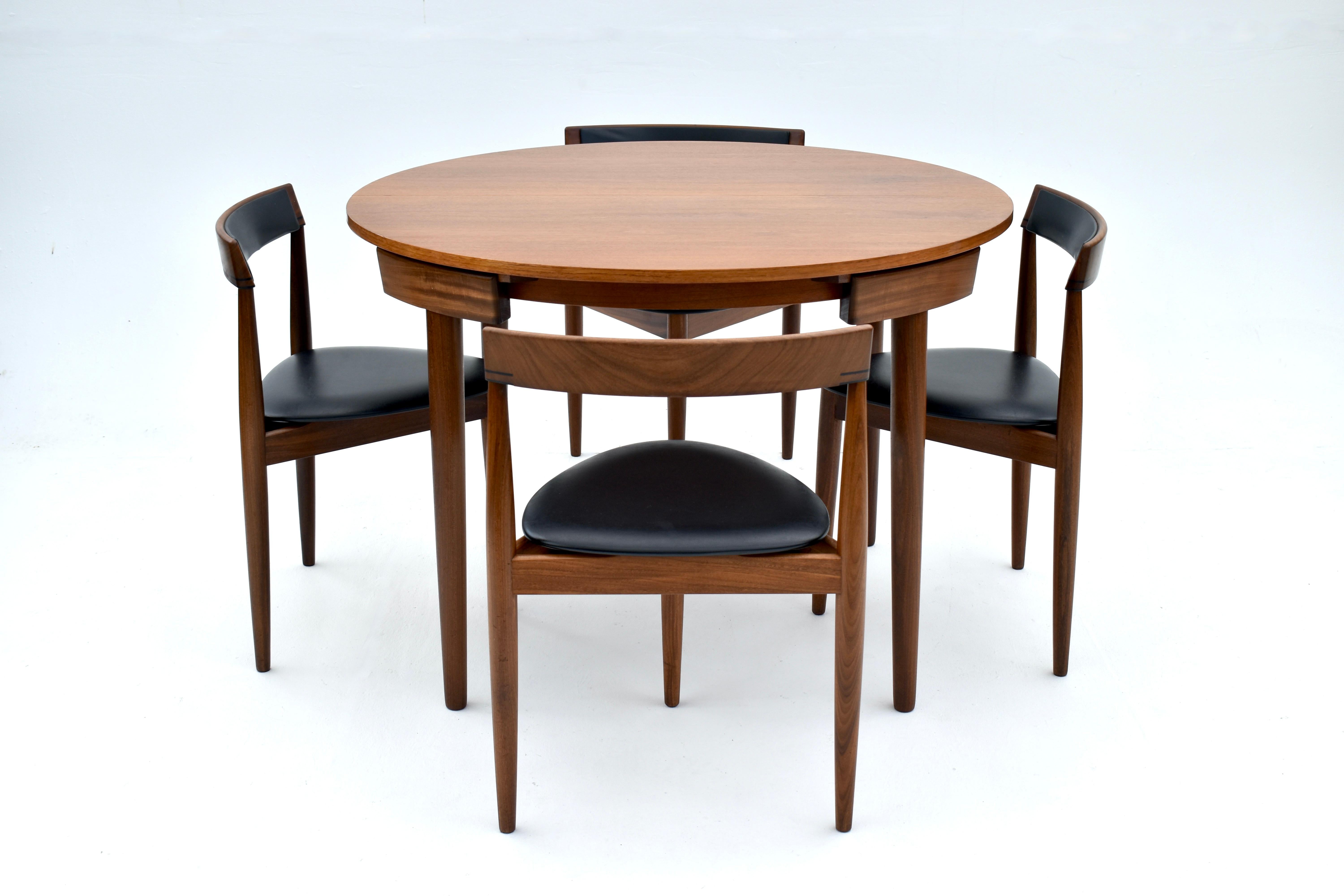 Mid Century Teak Dining Table and Chairs Set by Hans Olsen for Frem Røjle 1