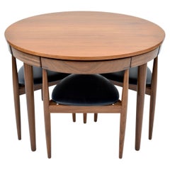 Mid Century Teak Dining Table and Chairs Set by Hans Olsen for Frem Røjle