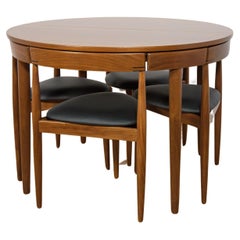  Ensemble table et chaises de salle à manger en teck du milieu du siècle par Hans Olsen pour Frem Røjle.