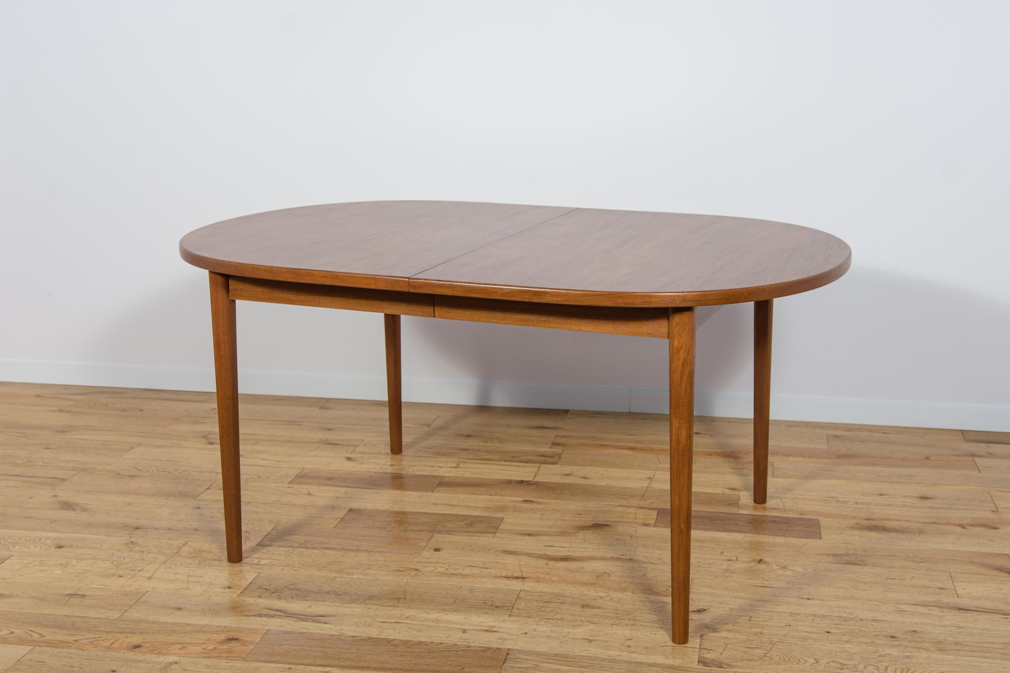 Woodwork Mid Century Teak Dining Table by Nils Jonsson Hugo Troeds, Sweden, 1960s For Sale