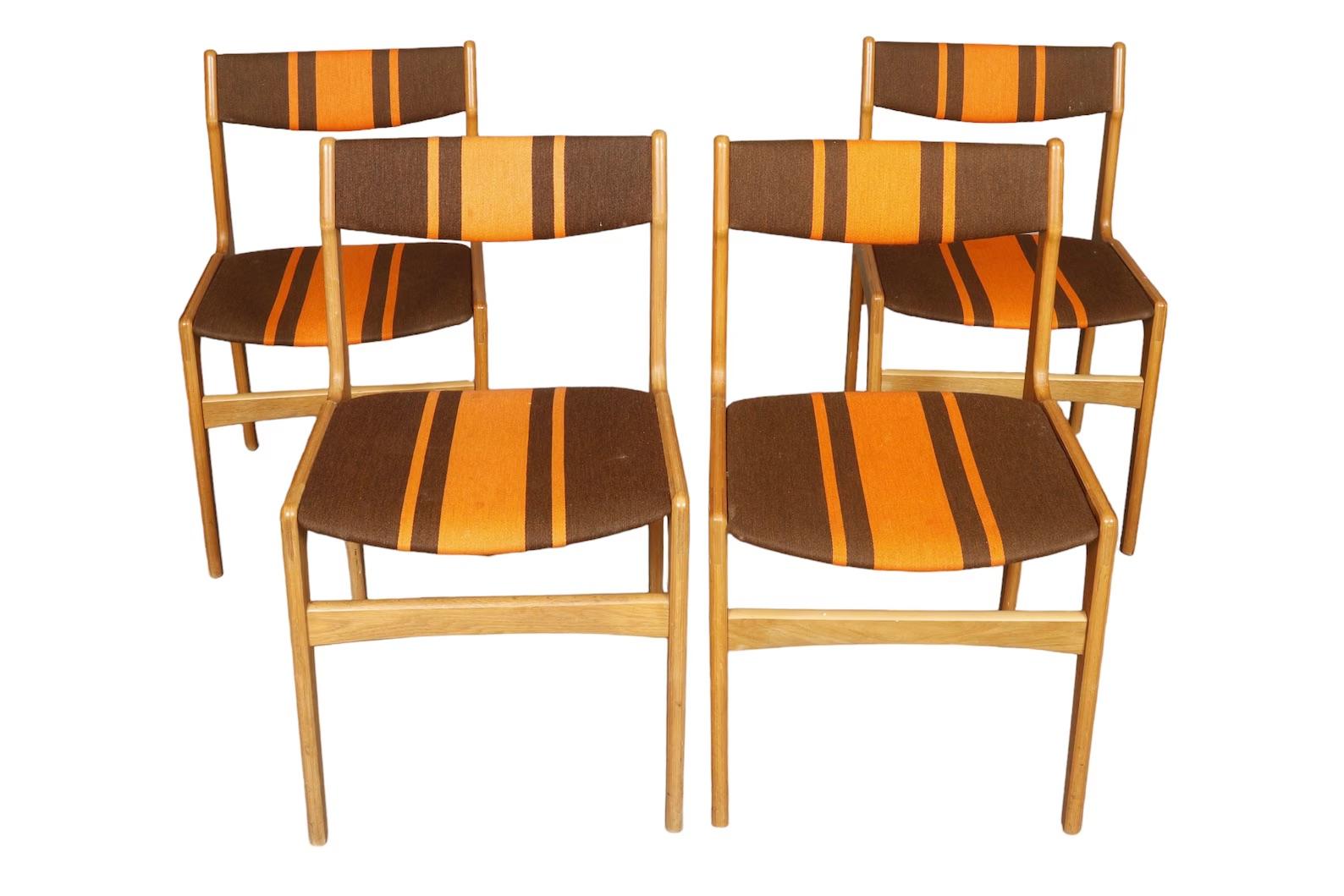 Mid-Century Modern Mid-Century Teak dinning chairs (Set 4)