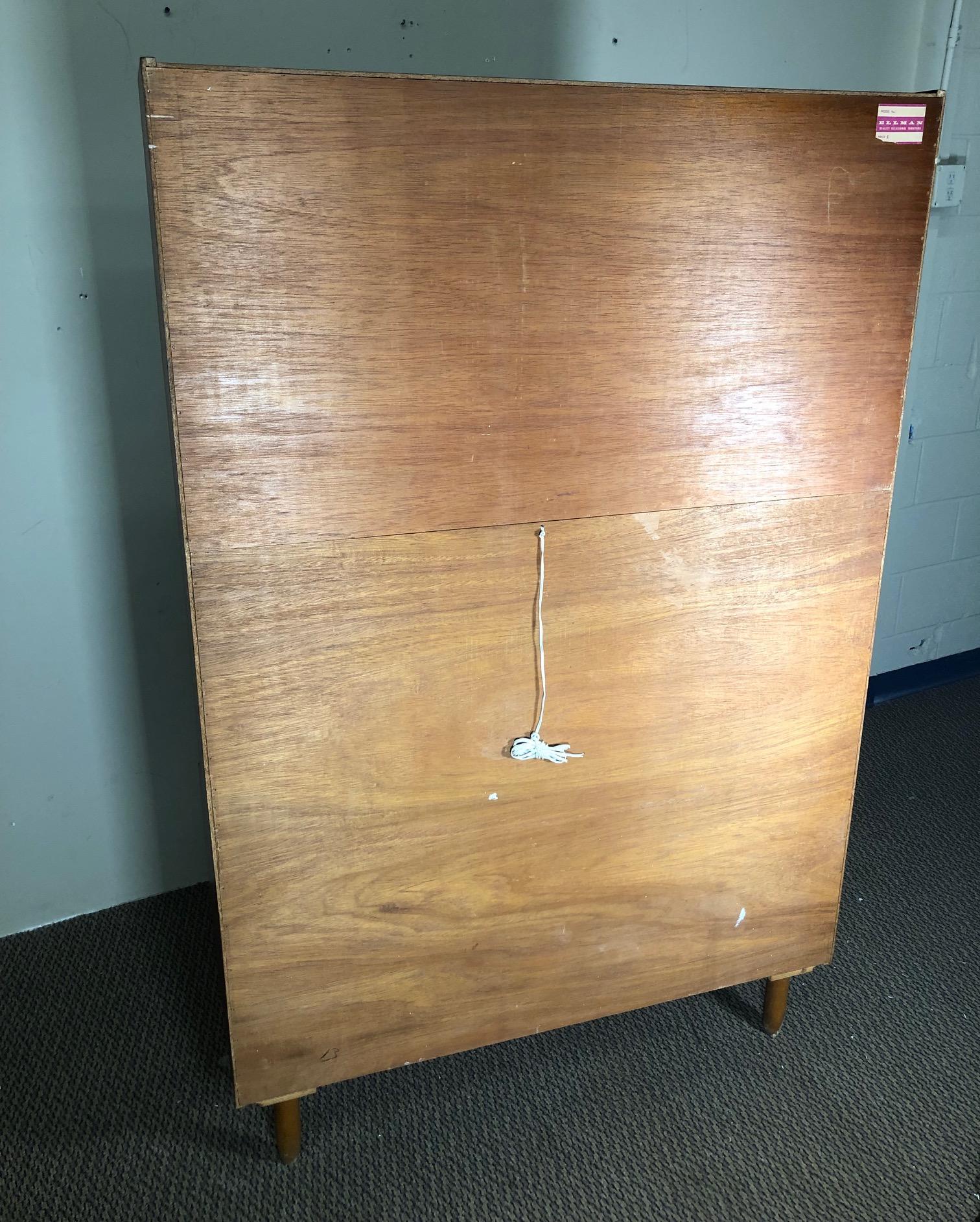 Midcentury Teak Display Cabinet Secretary and Bar by Ellman Furniture For Sale 8