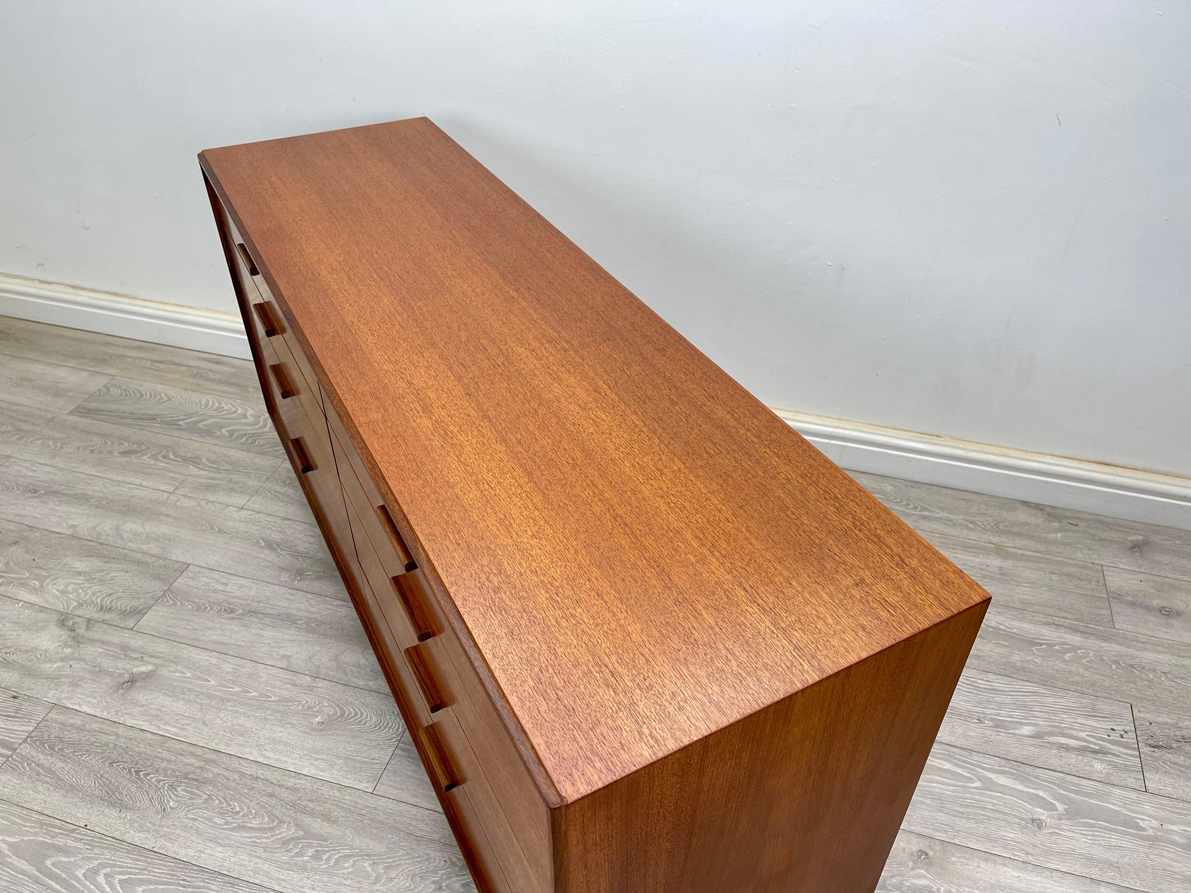 Midcentury Teak Double Chest of Drawers 5