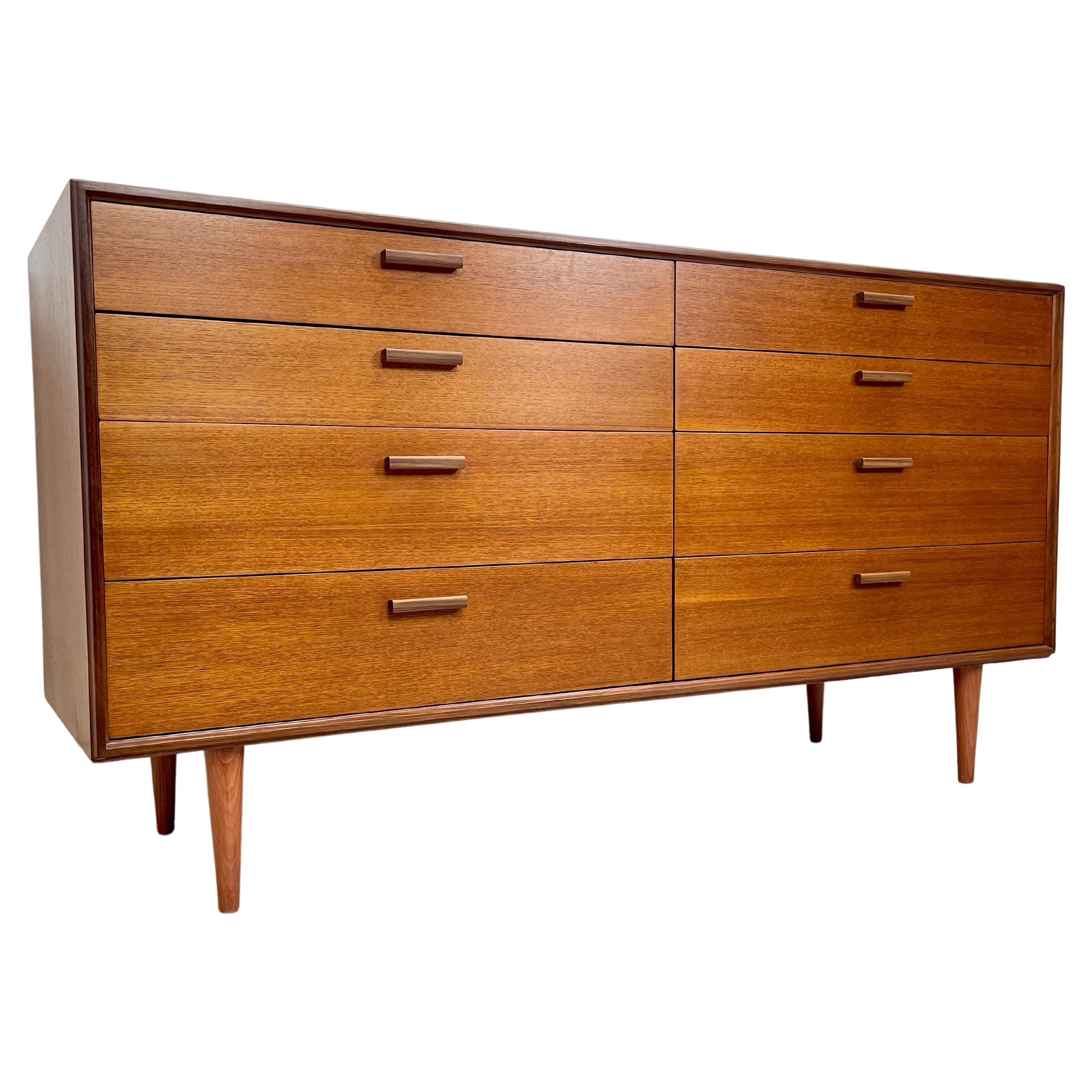 Midcentury Teak Double Chest of Drawers