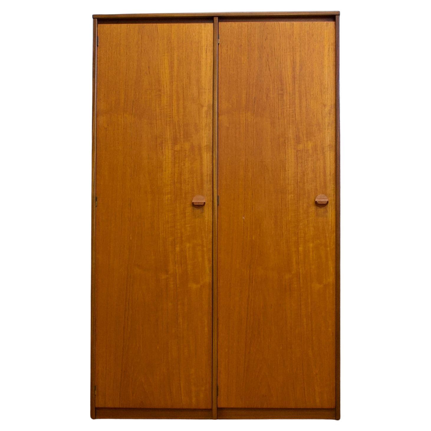 Mid Century Teak Double Door Cantata Wardrobe from Stag, 1960s