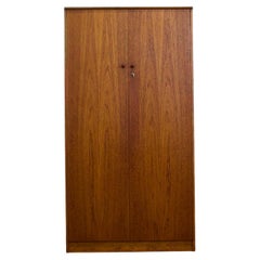 Mid Century Teak Double Door Wardrobe, 1960s