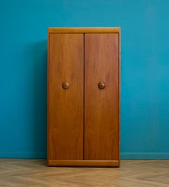 Mid Century Teak Double Door Wardrobe from Elliots of Newbury 1960s