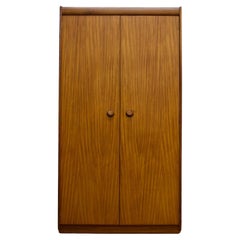 Vintage Mid Century Teak Double Door Wardrobe from White and Newton, 1960s
