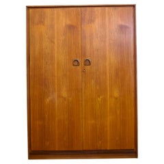 Mid Century Teak Double Door Wardrobe from Wrighton, 1960s