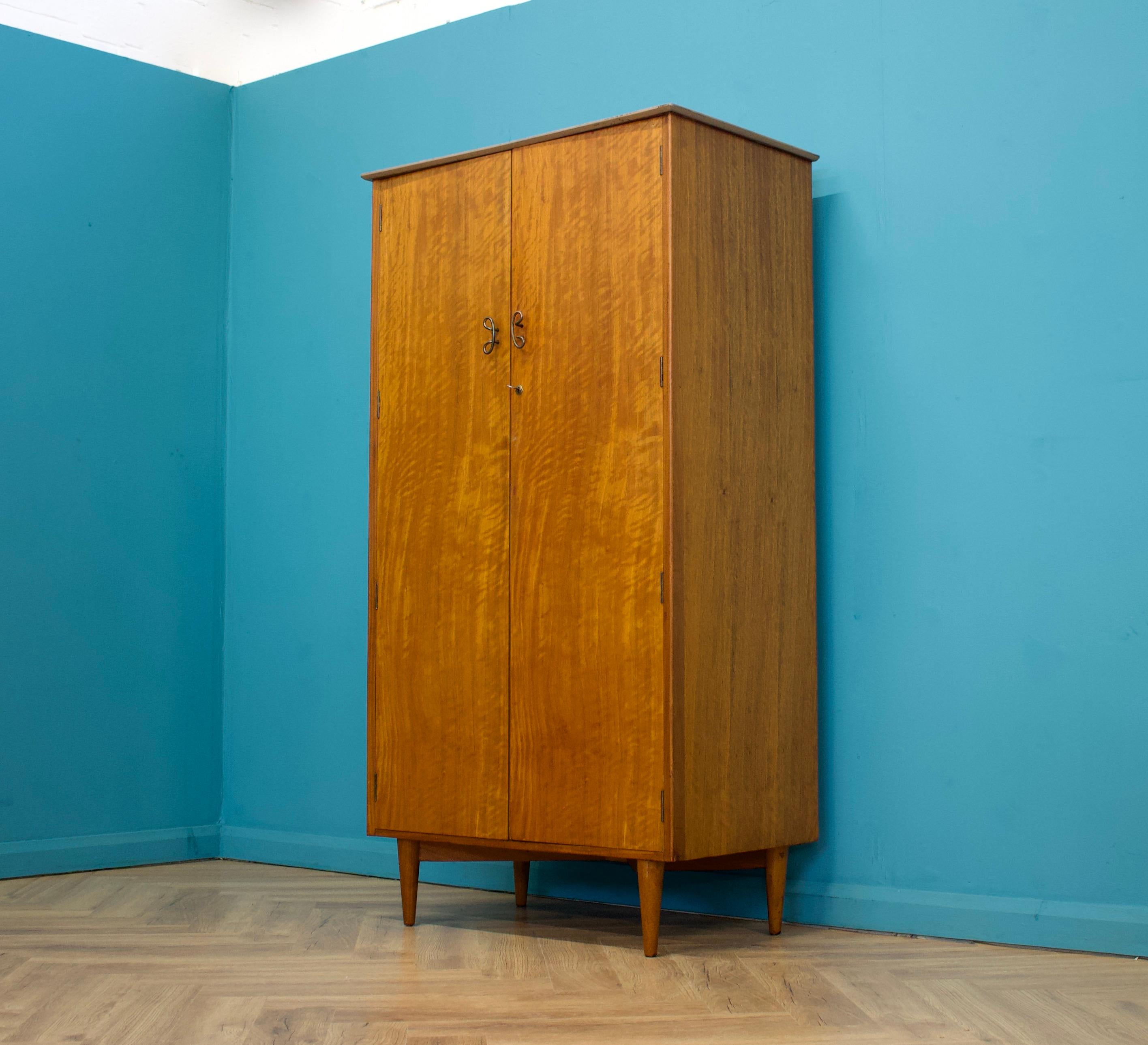Mid-Century Modern Mid Century Teak Double Door Wardrobe from Younger, 1960s