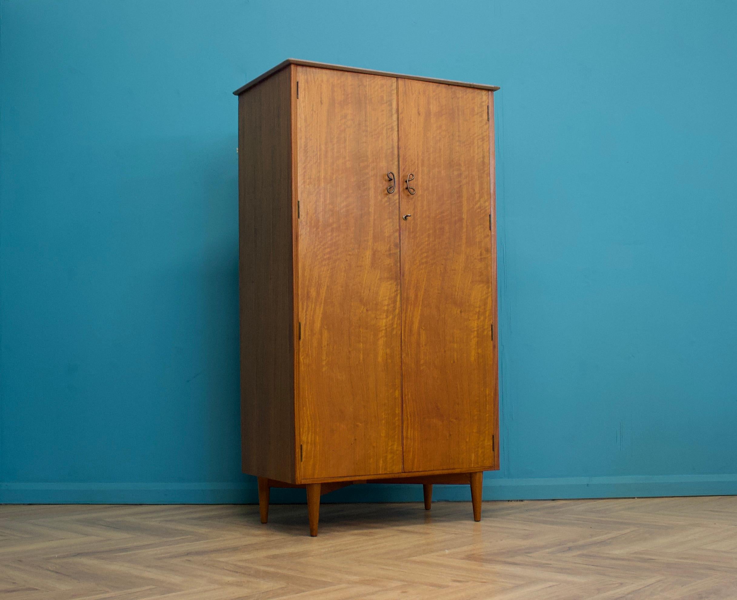 British Mid Century Teak Double Door Wardrobe from Younger, 1960s