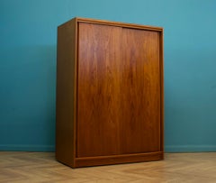 Mid Century Teak Double Sliding Door Wardrobe from Austinsuite, 1960s