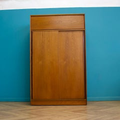 Mid Century Teak Double Sliding Door Wardrobe from Austinsuite, 1960s