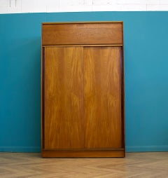 Mid Century Teak Double Sliding Door Wardrobe from Austinsuite, 1960s
