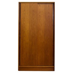 Vintage Mid Century Teak Double Sliding Door Wardrobe from Austinsuite, 1960s