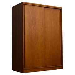 Mid Century Teak Double Sliding Door Wardrobe from Austinsuite, 1960s
