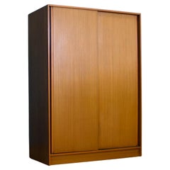 Vintage Mid Century Teak Double Sliding Door Wardrobe from Austinsuite, 1960s