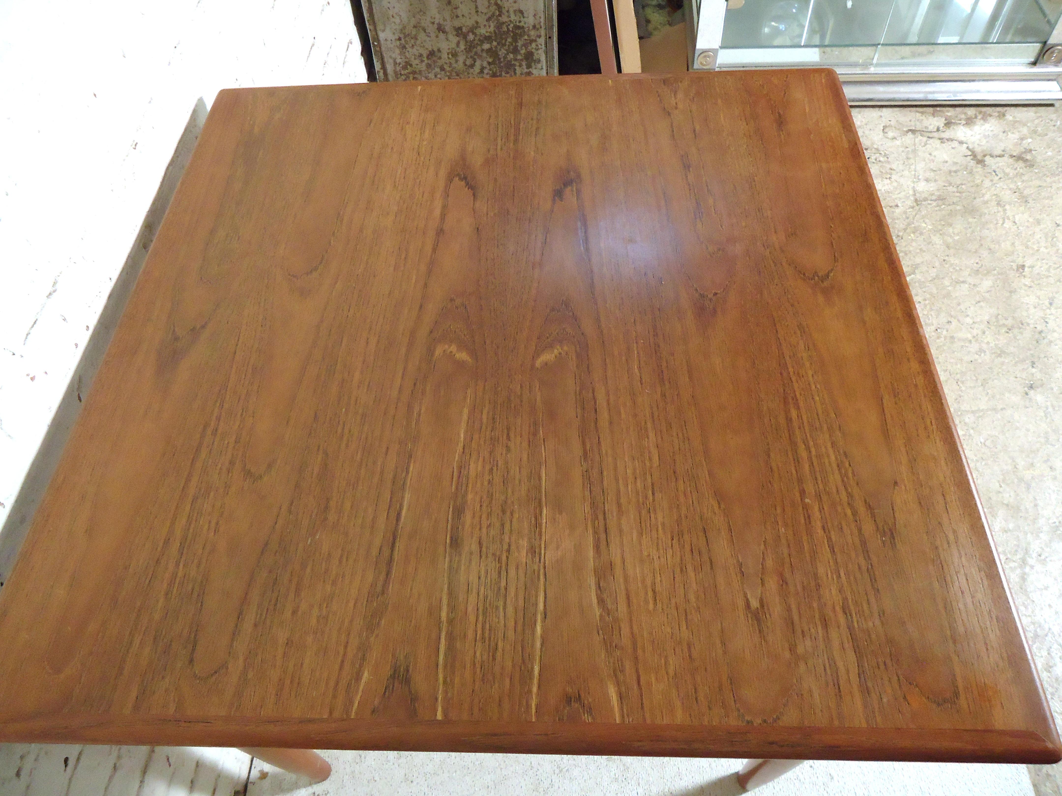 Mid-20th Century Midcentury Teak Draw Leaf Table