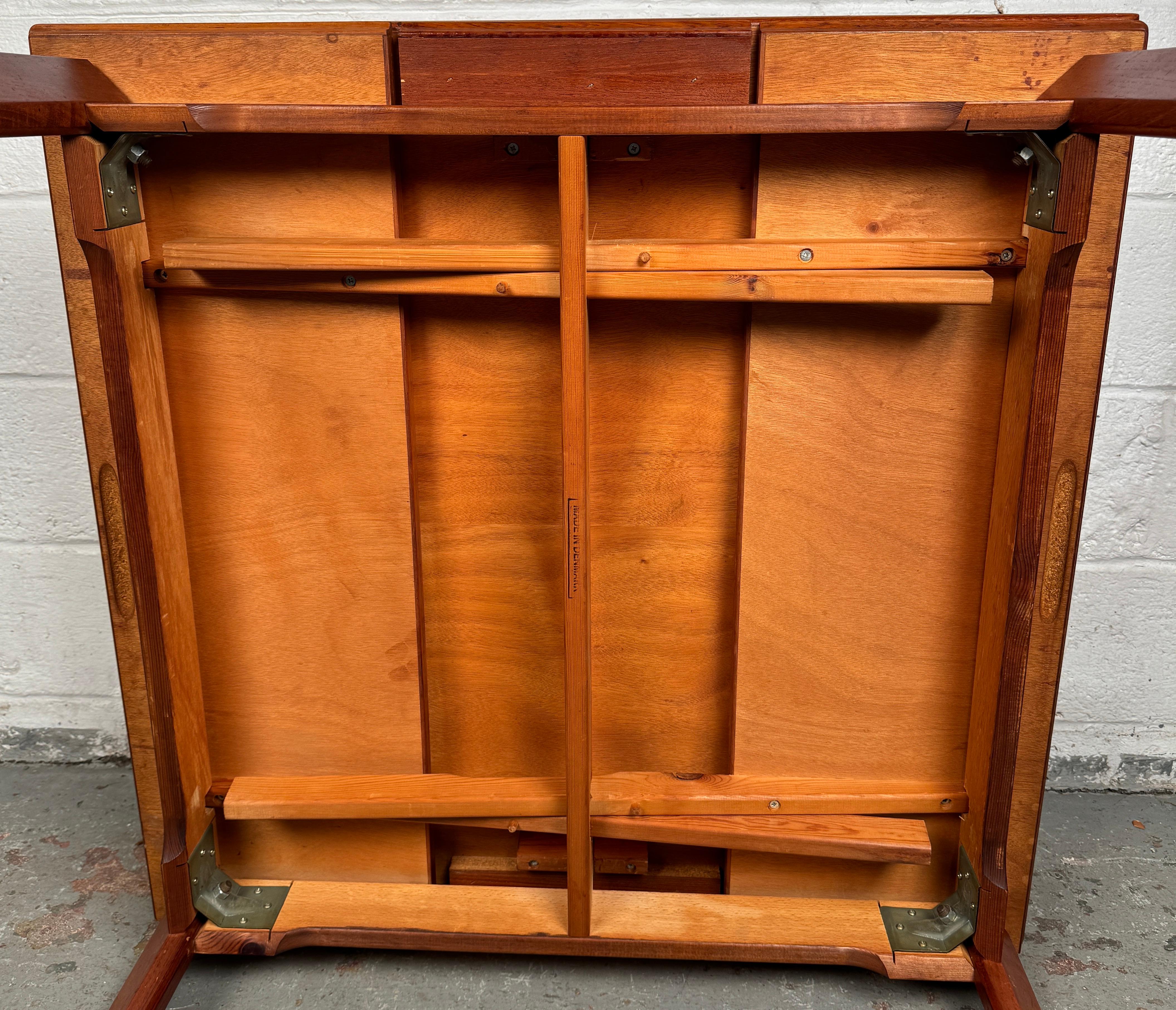 Mid-Century Teak Draw Leaf Table Made in Denmark For Sale 13