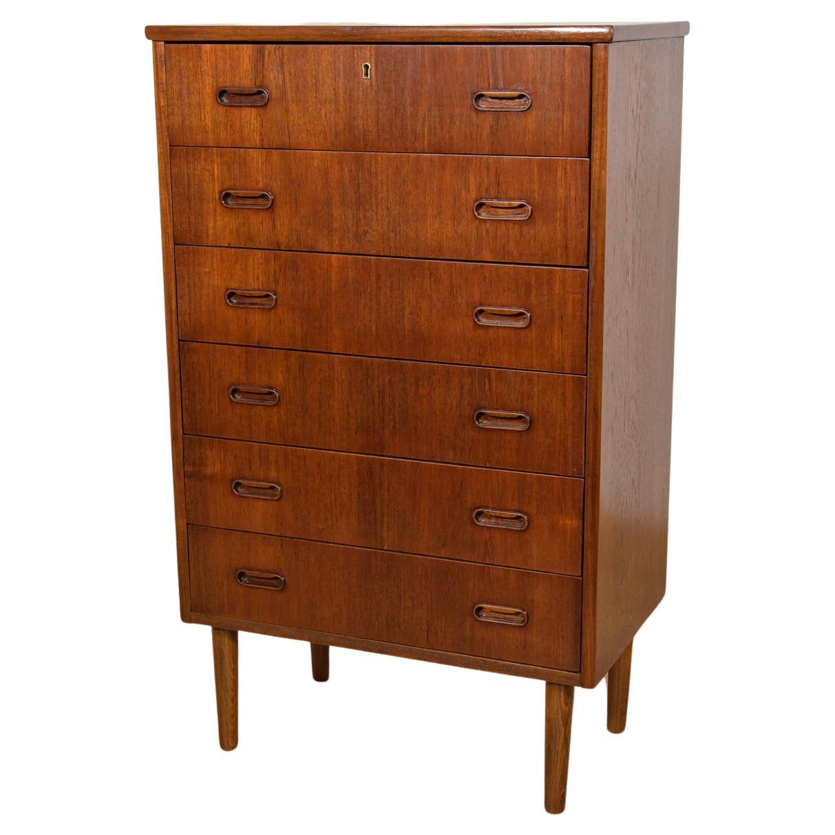 Mid-Century-Kommode aus Teakholz, Dänemark, 1960er Jahre