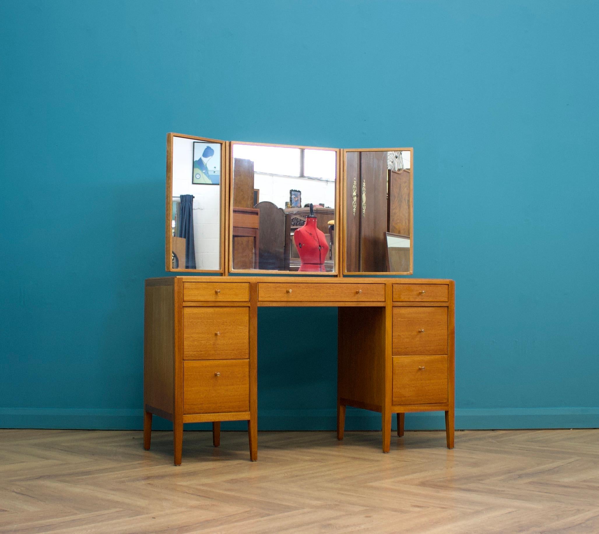 Mid-Century Modern Mid Century Teak Dressing Table by Heals from Loughborough, 1960s For Sale