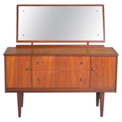Mid Century Teak Dressing Table by Homeworthy, England, Circa 1960s