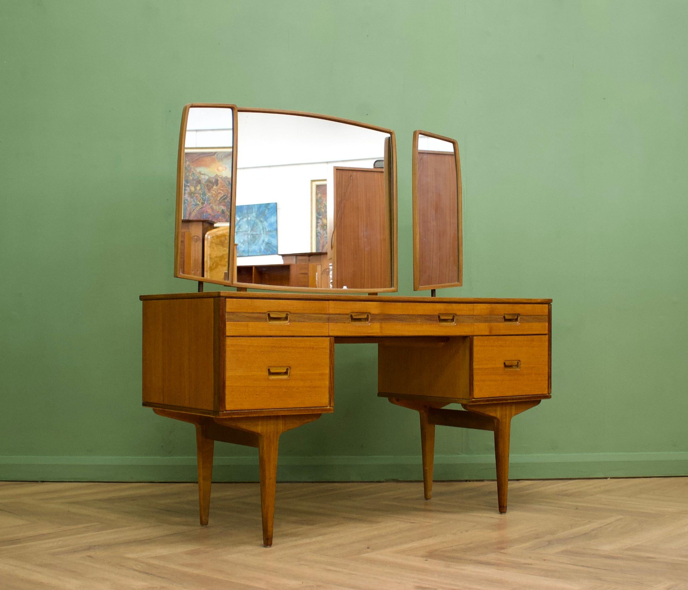 Mid-Century Modern Mid-Century Teak Dressing Table from Butilux, 1960s For Sale