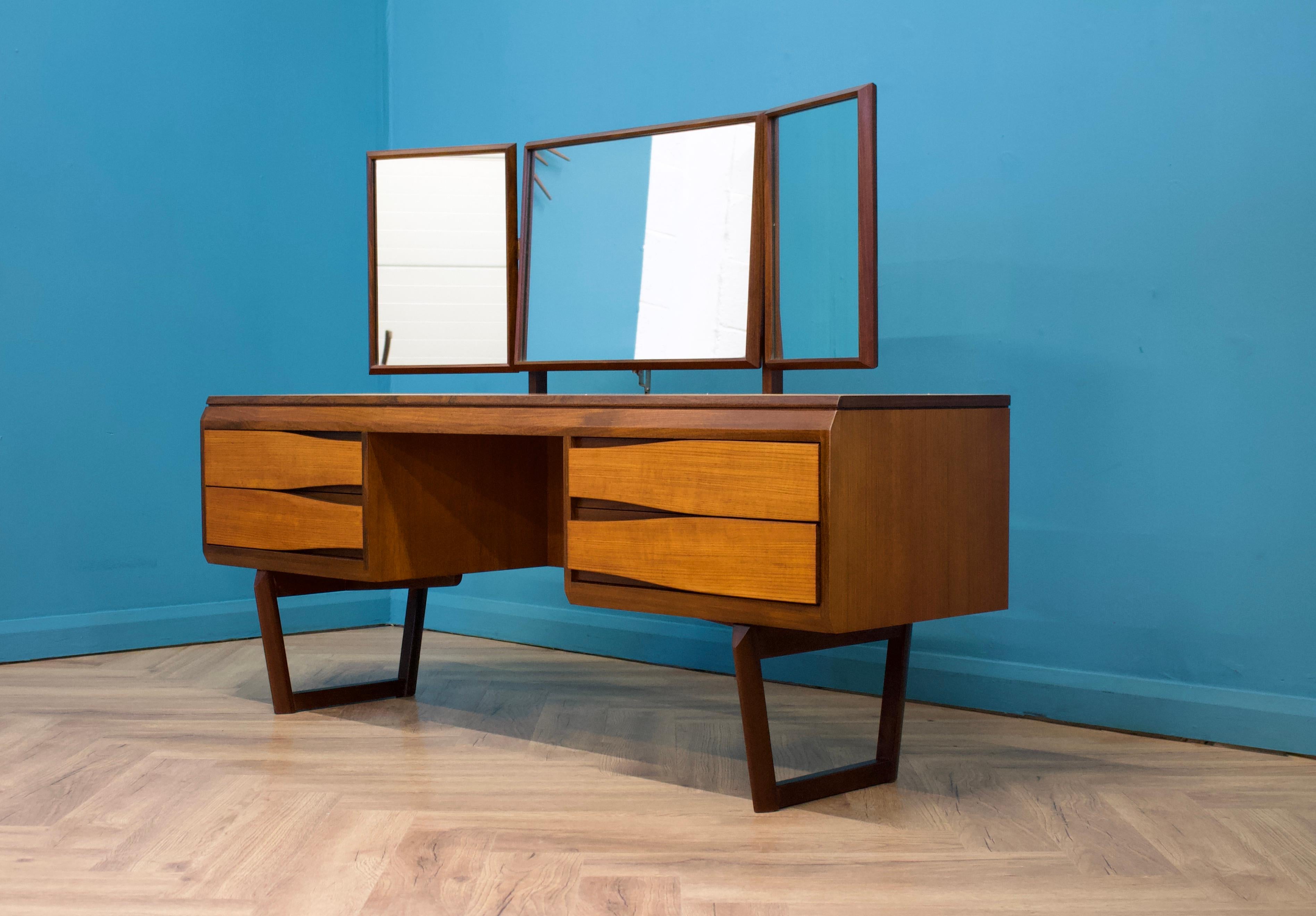 British Mid Century Teak Dressing Table from White & Newton, 1960s