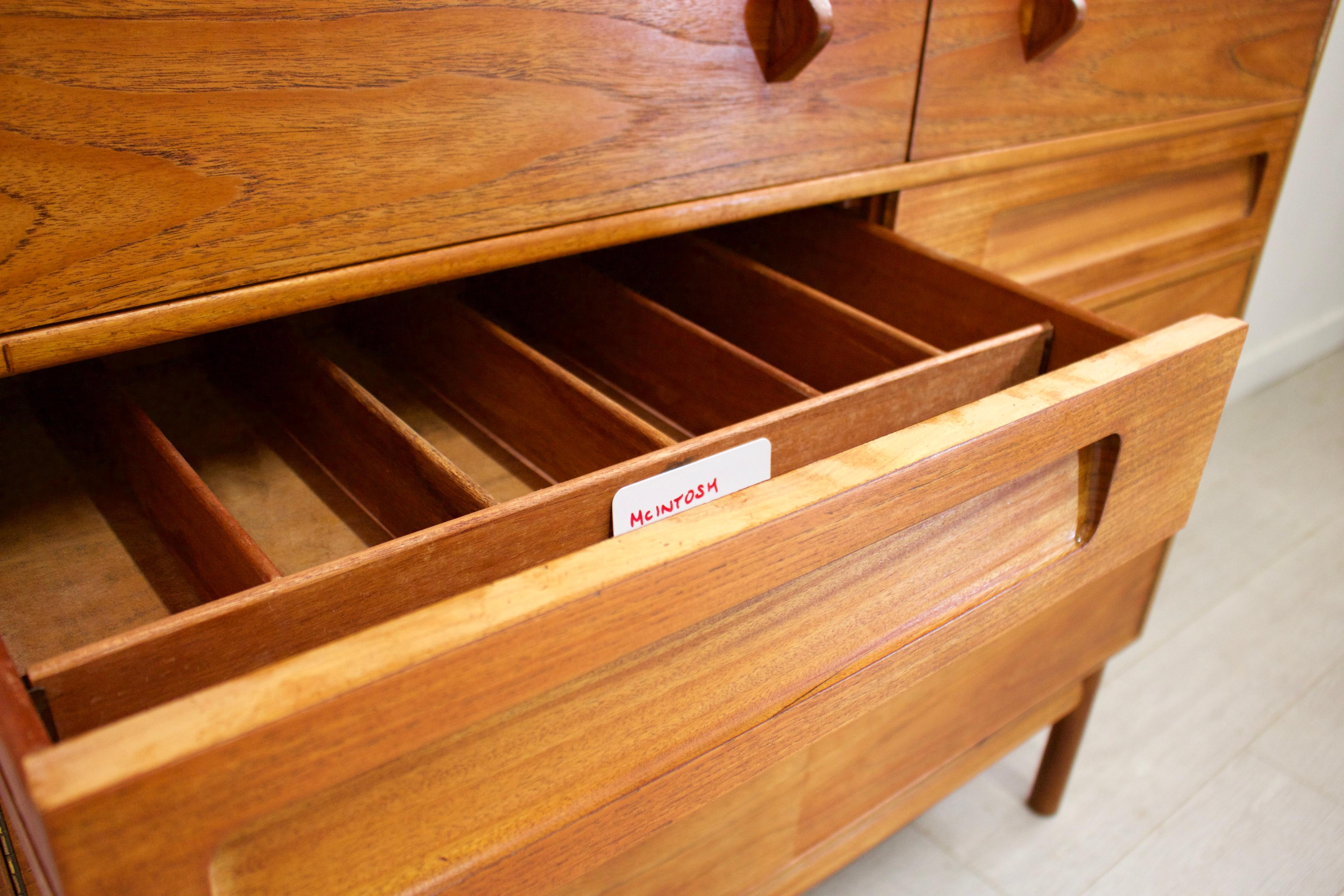 Midcentury Teak Drinks Cabinet from McIntosh, 1960s In Good Condition In South Shields, Tyne and Wear