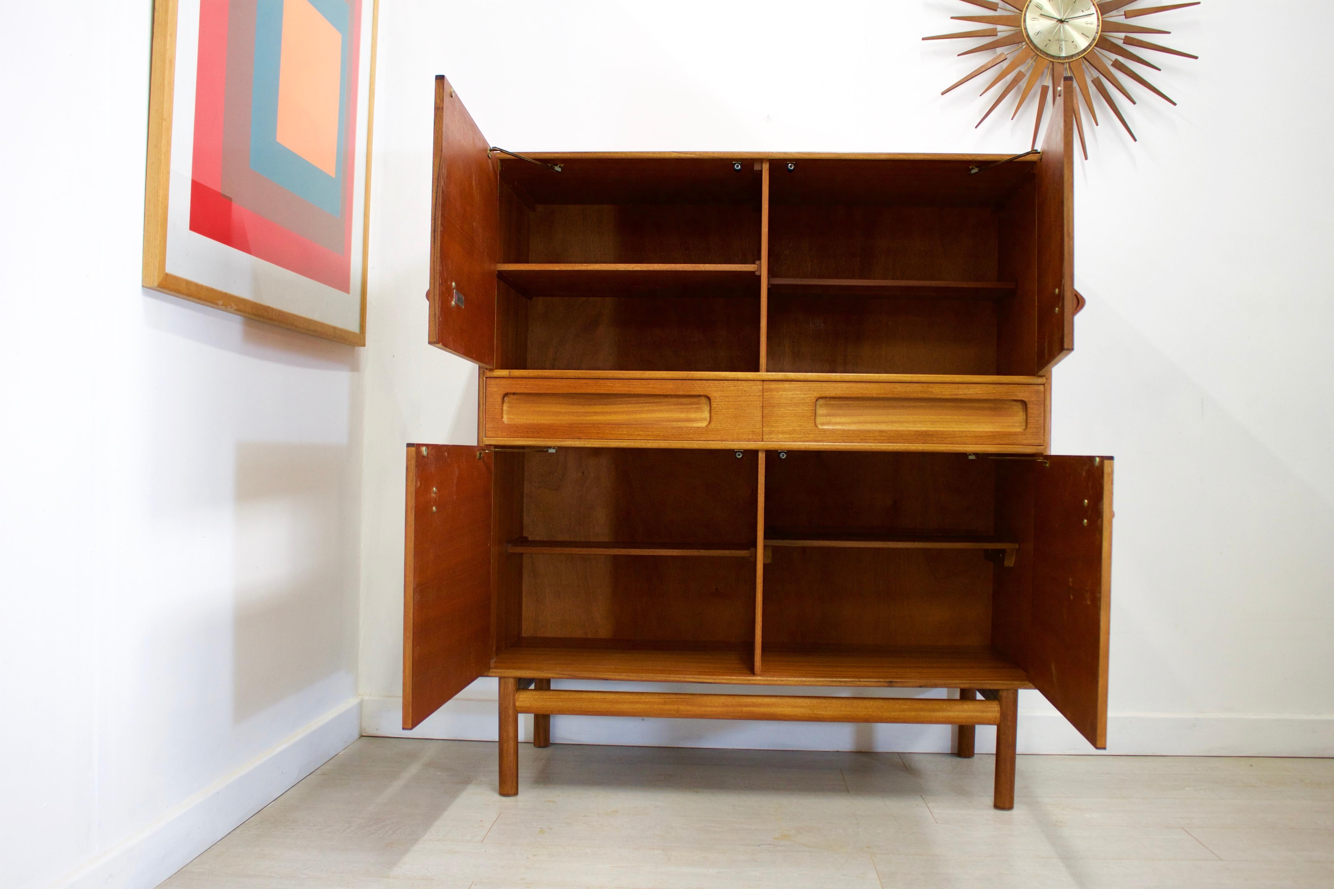 Mid-20th Century Midcentury Teak Drinks Cabinet from McIntosh, 1960s