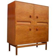 Retro Midcentury Teak Drinks Cabinet from McIntosh, 1960s