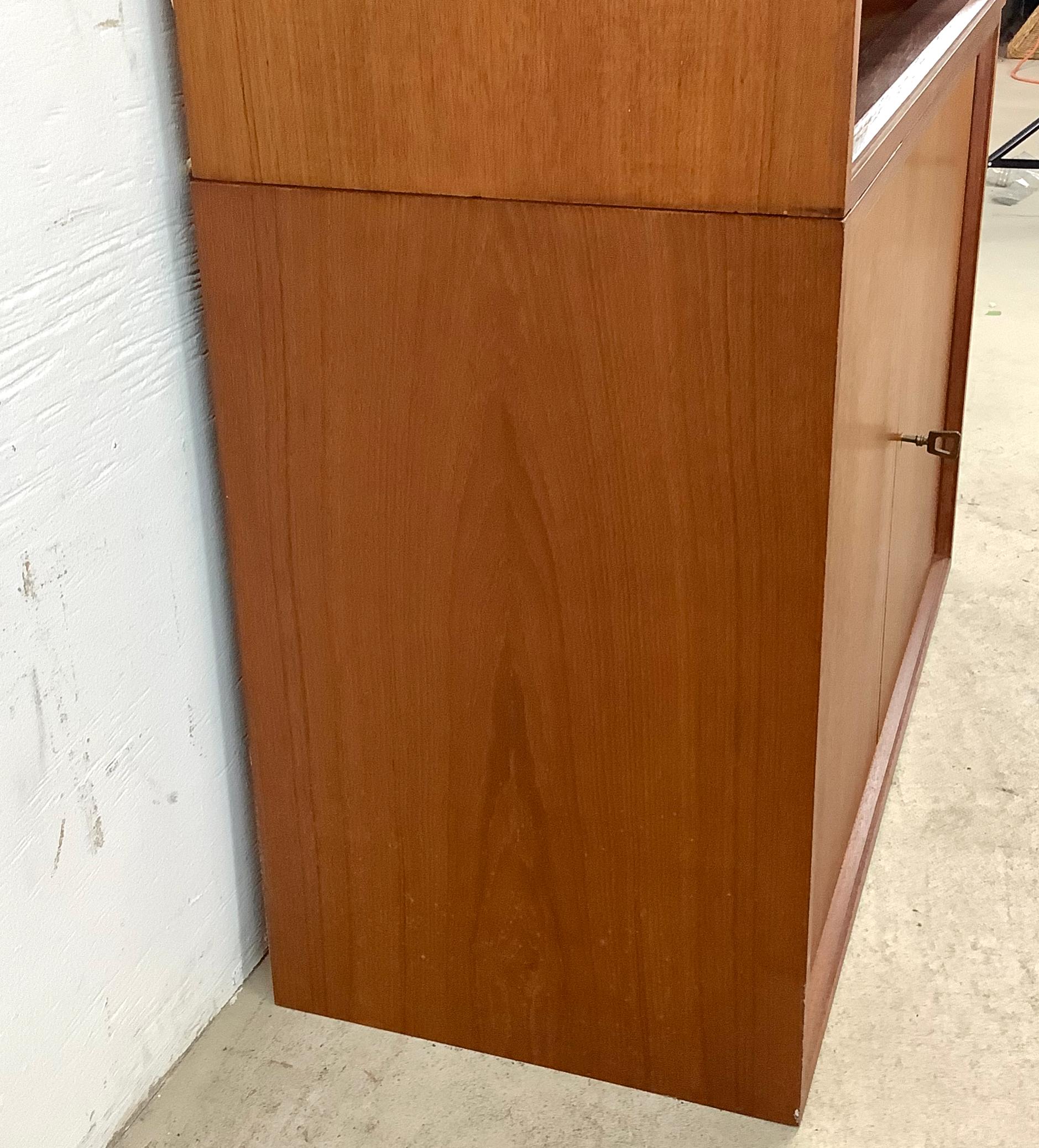 Scrivania a ribalta in teak di metà secolo di Franz Meyer Møbel 3