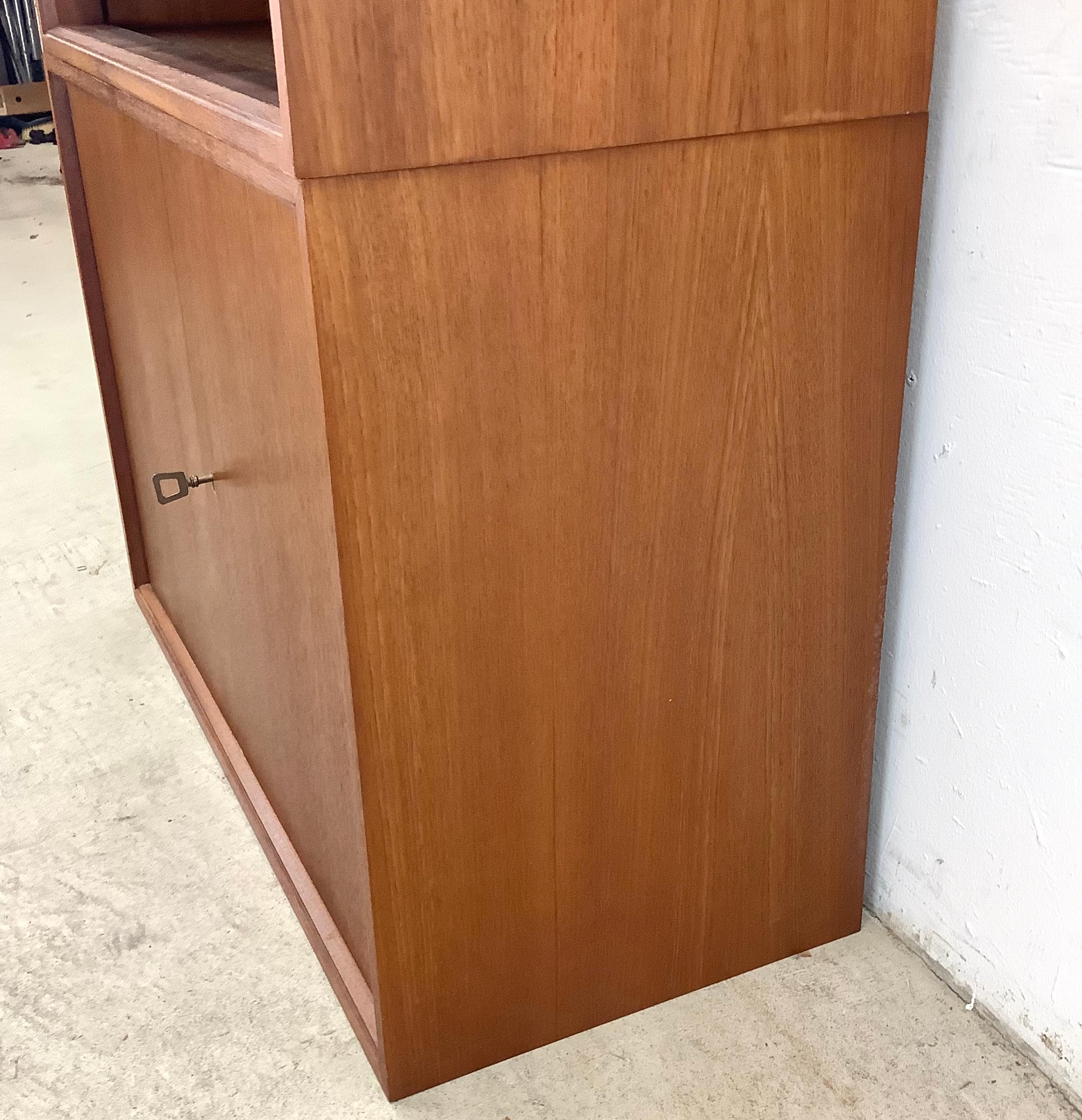 Scrivania a ribalta in teak di metà secolo di Franz Meyer Møbel 6