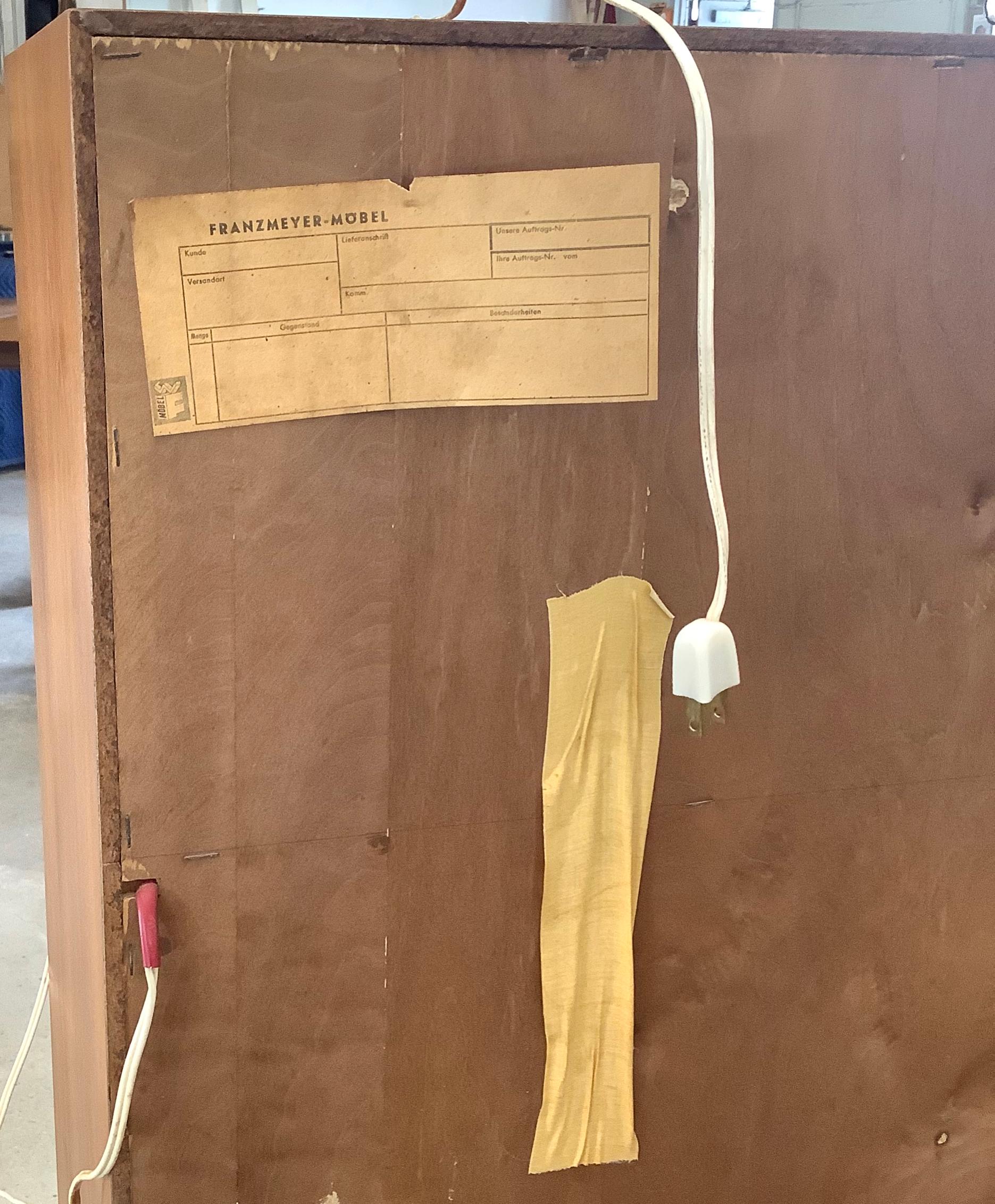XX secolo Scrivania a ribalta in teak di metà secolo di Franz Meyer Møbel